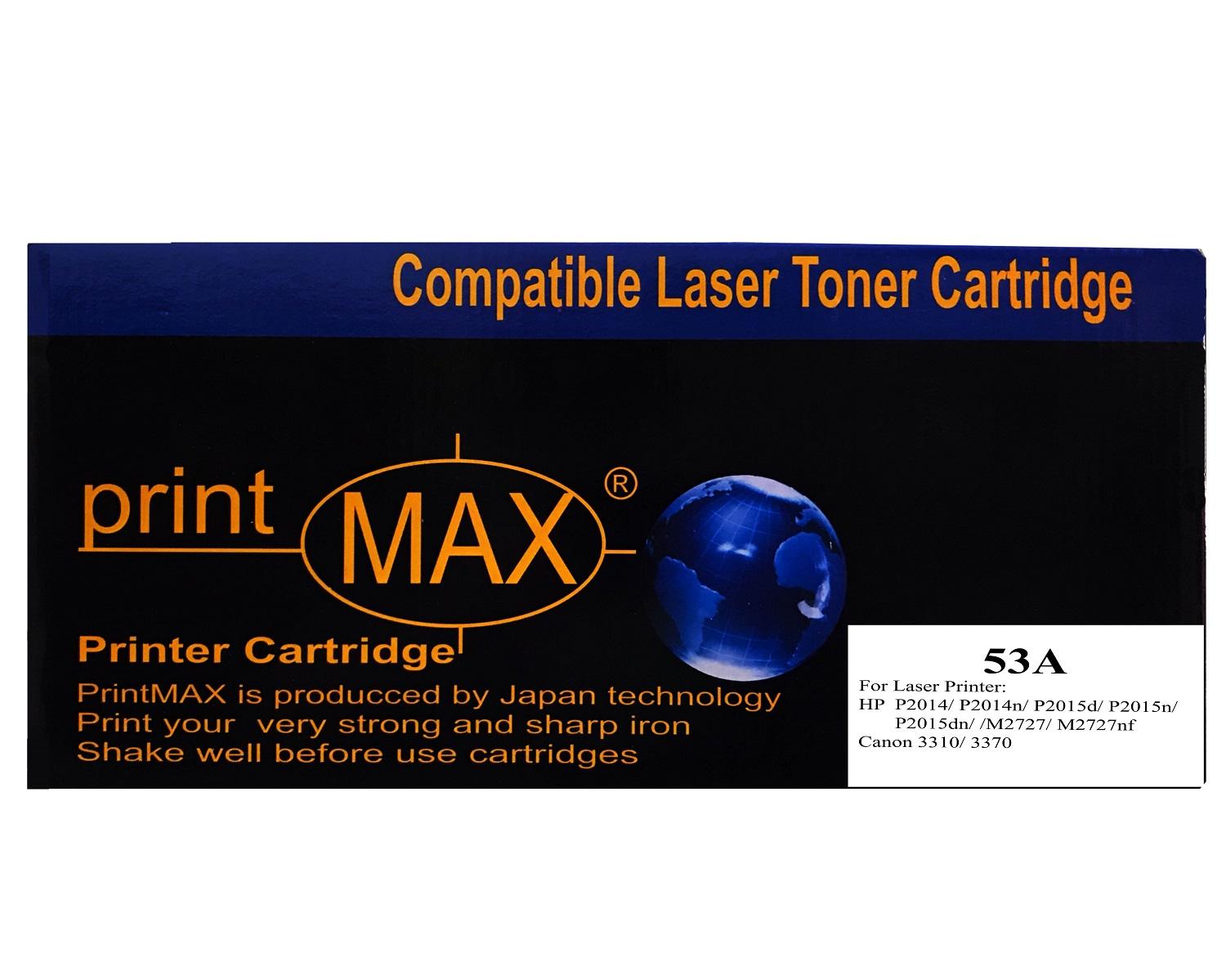 Hộp mực in cartridge prinmax 53a dành cho máy in hp p2014/p2015 - kim hải computer