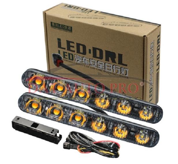 Bộ 2 Led daylight 6 LED sport có xinhan chạy đuổi nhau dùng cho oto.