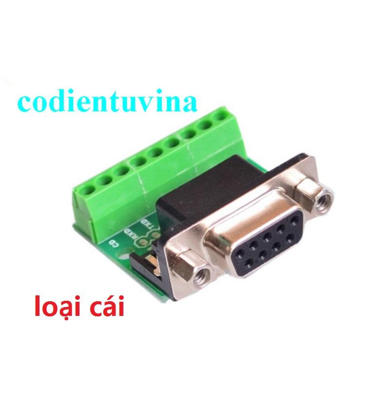 Board chuyển đổi DB9 RS232 sang domino