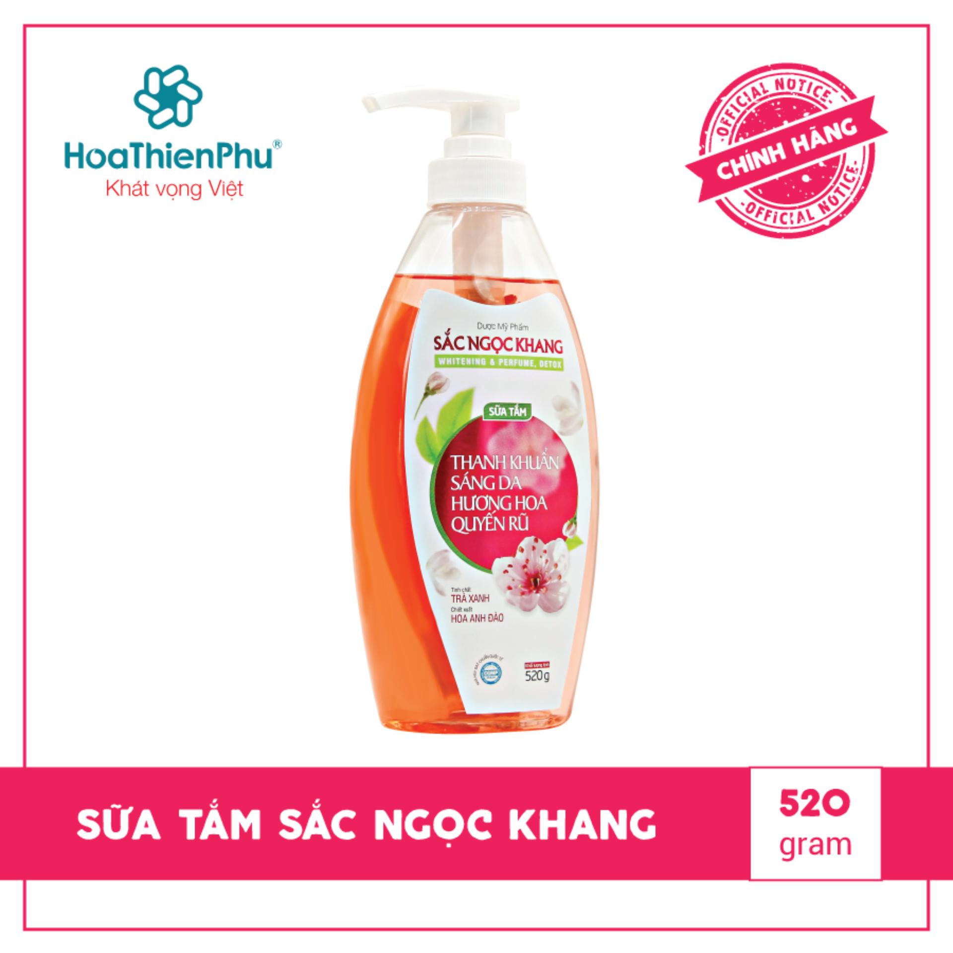 [HCM]SỮA TẮM WHITENING & PERFUME DETOX SẮC NGỌC KHANG 520G