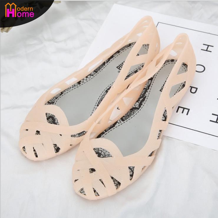 Giày nhựa jelly giày đi mưa búp bê lưới size mẹ