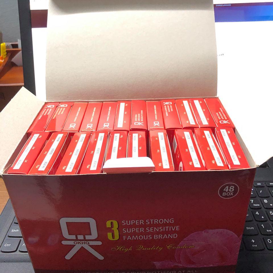 Bộ 20 hộp bao cao su okhq không mùi