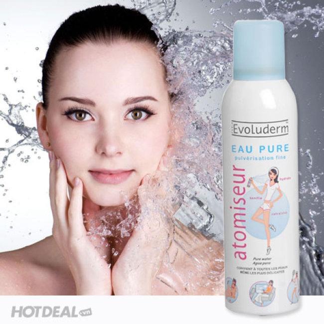 Xịt khoáng PHÁP EVOLUDERM Atomiseur Eau Pure 150ml - MUA 2 TẶNG 1 GEL HÚT MỤN CAO CẤP