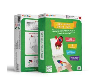 [HCM]Magicbook - Đồ chơi phát triển trí tuệ trẻ em - Bộ Trò Chơi Xếp Hình Sáng Tạo thumbnail