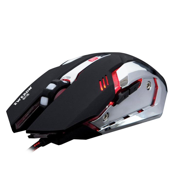 Chuột chuyên game 6d dây dù led màu eweadn t02