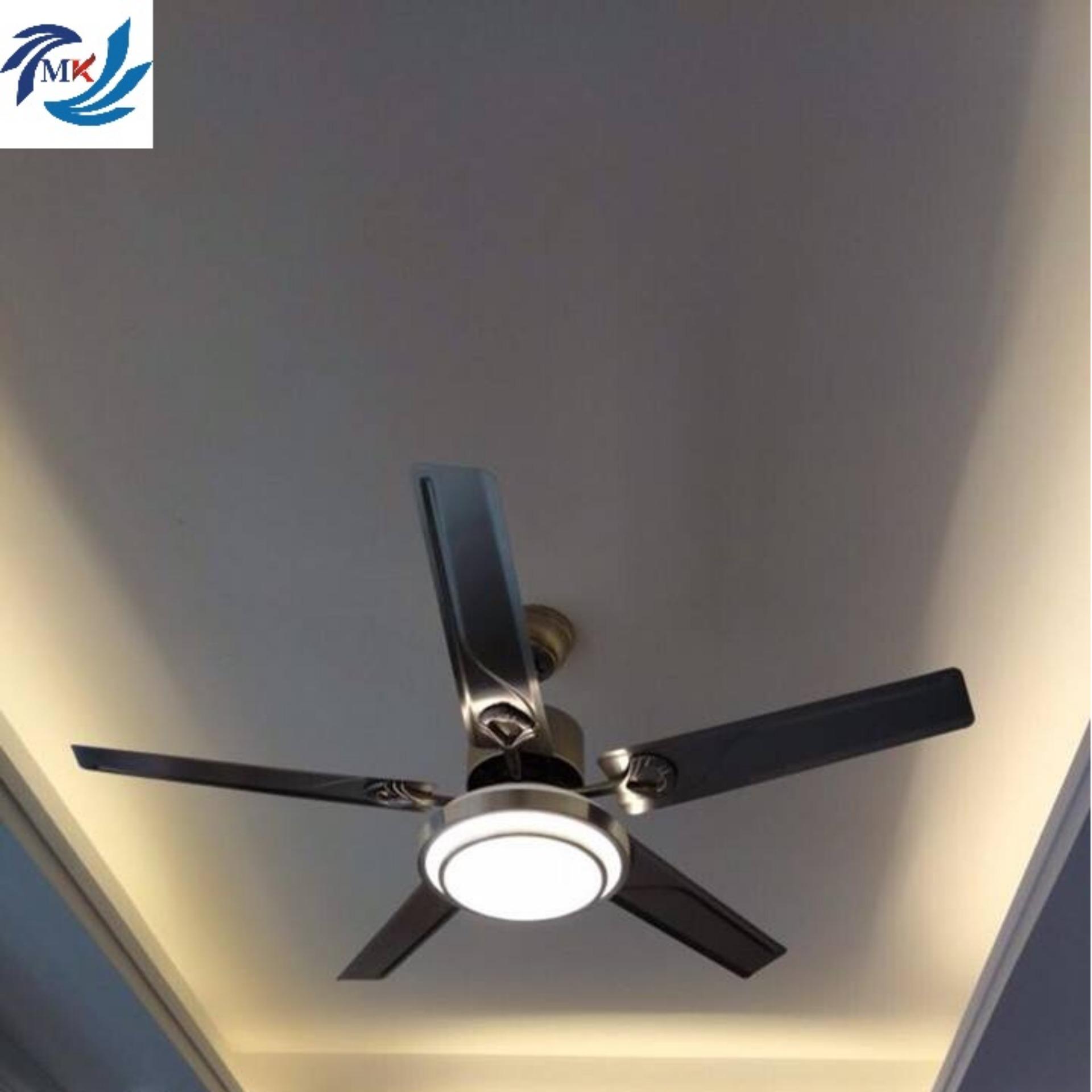 Quạt trần đèn led cao cấp F52I, 132cm, điều khiển, hẹn giờ