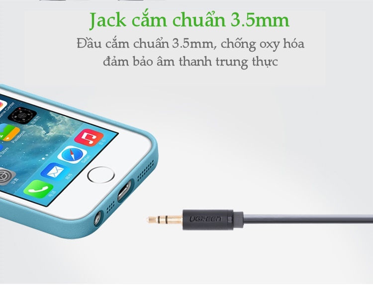 Cáp âm thanh kéo dài hai đầu chuẩn 3.5mm 1 đầu đực 1 đầu cái dài 0.5-1M UGREEN AV124 . Cáp âm thanh kéo dài hai đầu chuẩn 3.5mm 1 đầu đực 1 đầu cái dài 0.5-1M UGREEN AV124 .