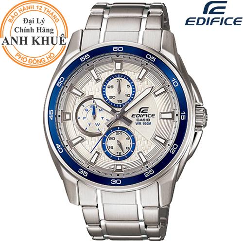 Đồng hồ nam dây kim loại edifice chính hãng casio anh khuê ef-334d-7avudf