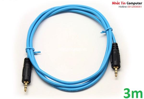 Cáp audio Dtech 3M 2 đầu 3.5mm Model DT-6221 Chính hãng