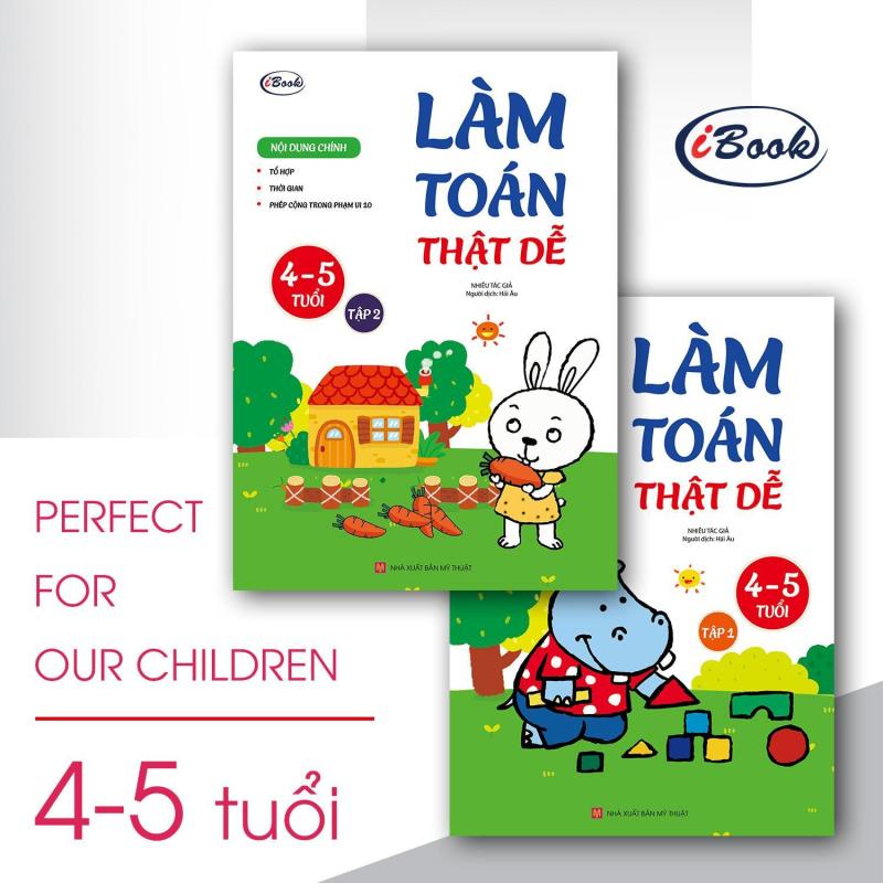 Mua Combo Làm toán thật dễ 4-5 tuổi (2 tập)