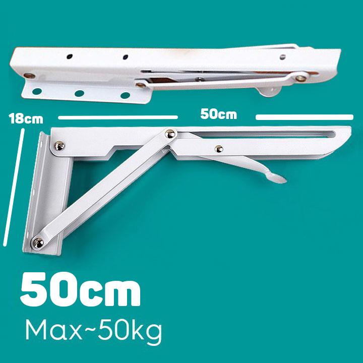 Bộ bản lề gấp treo tường a2 50cm bộ 2 chiếc -ke gấp tường-Hàng nhập tải 50kg-70kg