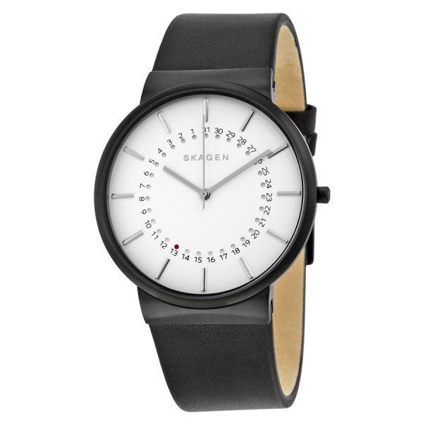 Đồng hồ nam dây da Skagen SKW6243 vỏ thép không gỉ mạ công nghệ PVD size 40mm - Hàng nhập khẩu