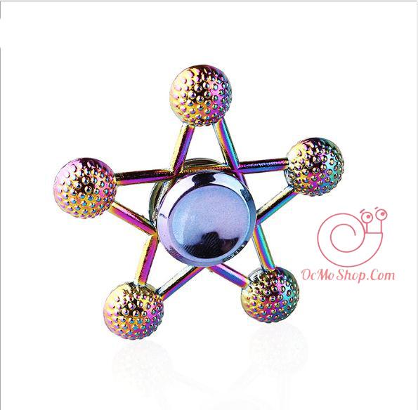 Con quay Finger Spinner Hình Ngôi Sao phản quang kim loại