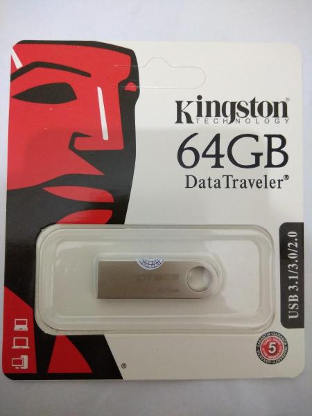 USB Kingston DTSE9 64GB - Vỏ sắt chống nước + Tặng kèm Giá đỡ điện thoại đa năng PopSockets White Marble cute ngộ nghĩnh