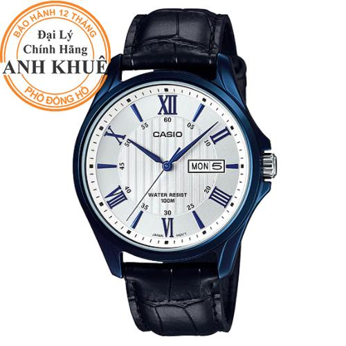 Đồng hồ nam dây da casio anh khuê mtp-1384bul-7avdf