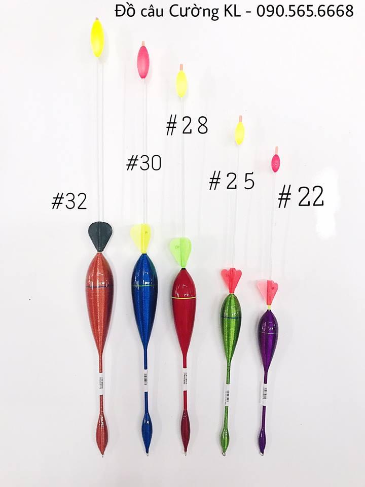 Phao câu cá đánh tỳ cọng cắm các cỡ 1,2,3,4,5