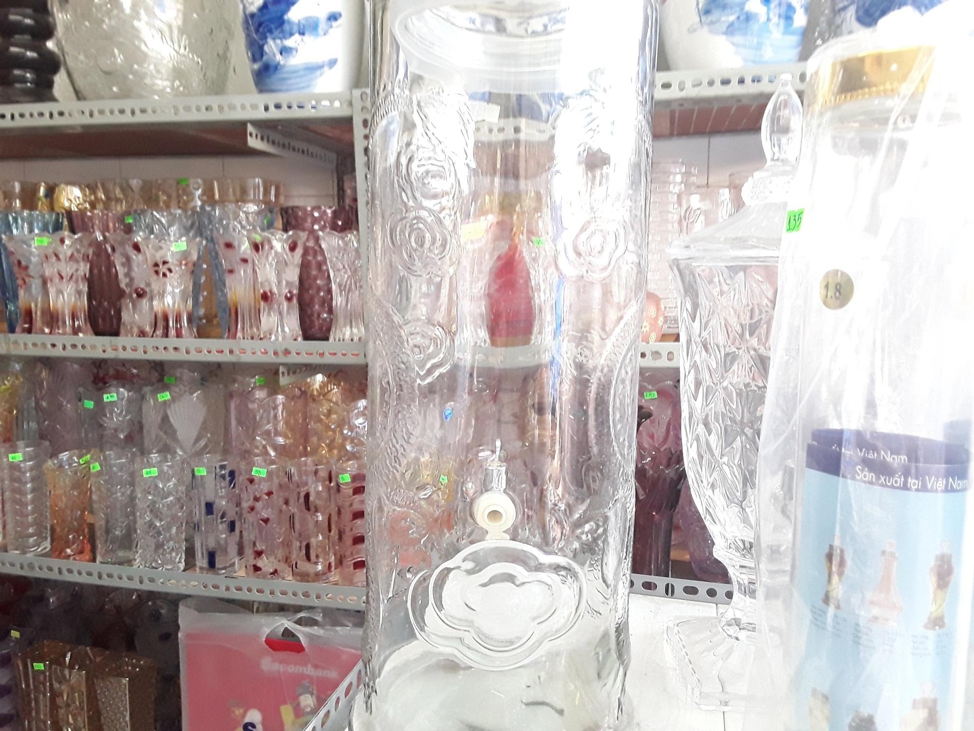 [HCM]Bình thủy tinh ngâm ruou 15l ống rồng không vòi