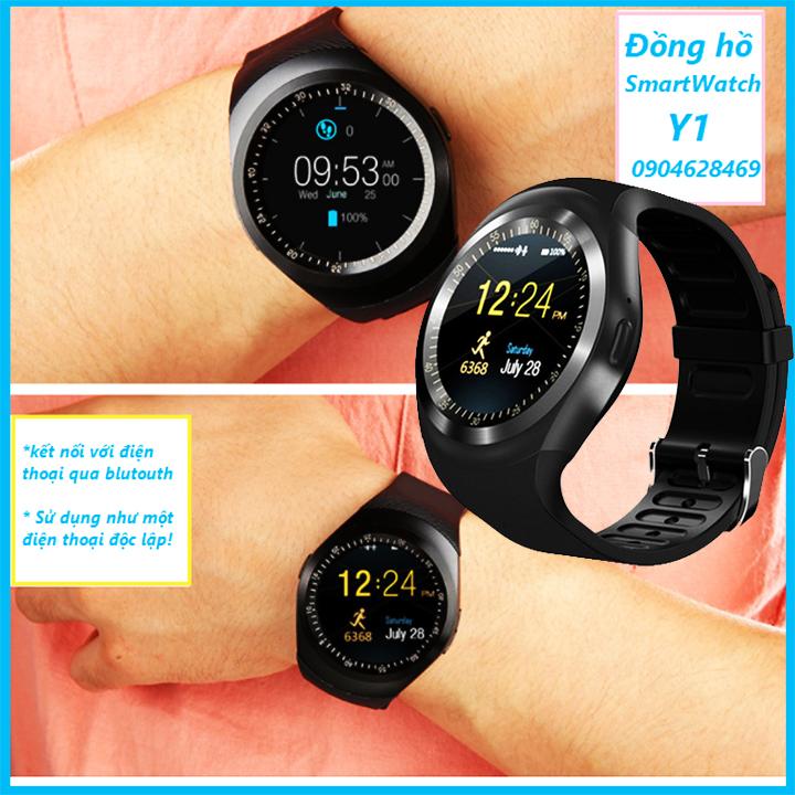 Đồng hồ thông minh Mặt Tròn SmartWatch Y1- Phiên bản nâng cấp Có tiếng Việt