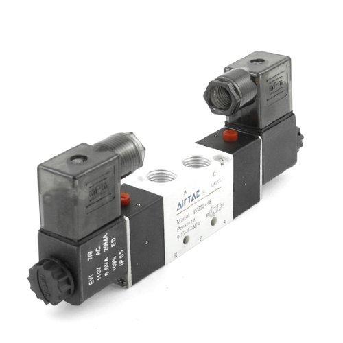 Van điện từ khí nén 4v220-08 g1/4 điện áp 24v