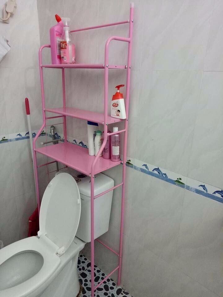 Kệ để đồ nhà tắm lắp trên toilet 2