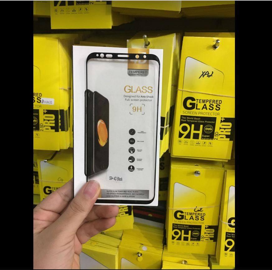 Kính cường lực Full màn 4D cho Samsung Galaxy S9 Plus Tặng ốp dẻo silicoin cao cấp