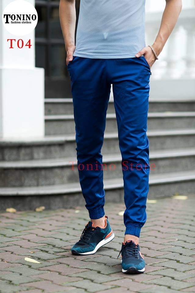 Quần Jogger Kaki Nam Chất Mát Phong Cách- Màu Xanh Dương