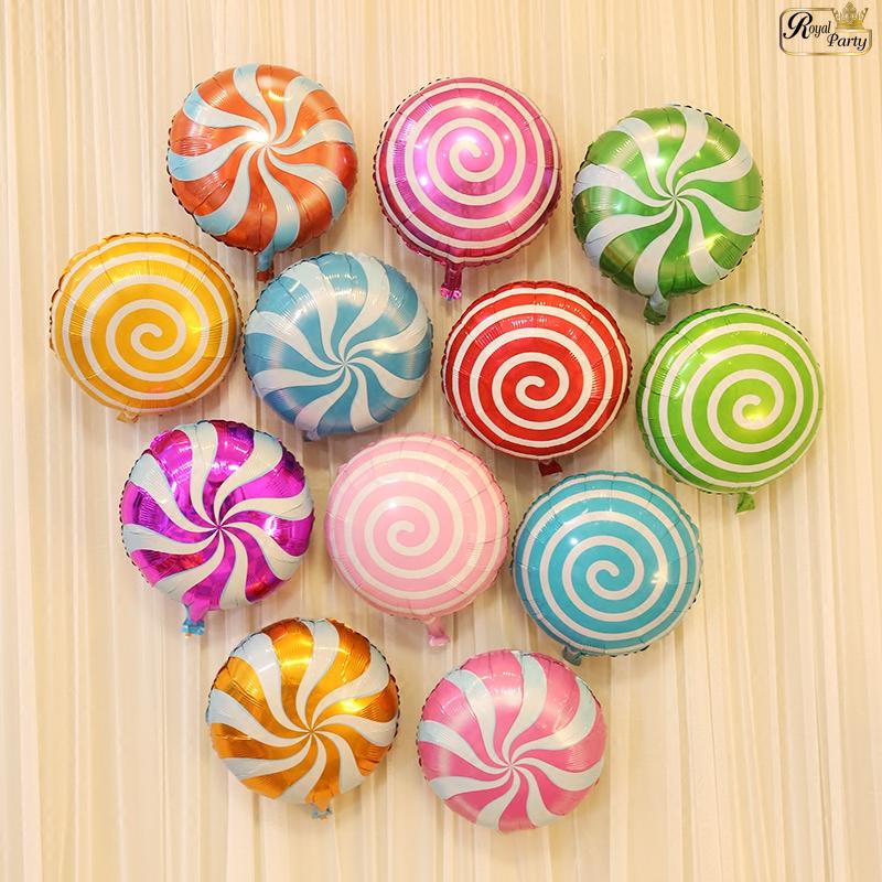 Bóng bay Kẹo Mút 18 inch cho Tiệc ( combo 5 chiếc)