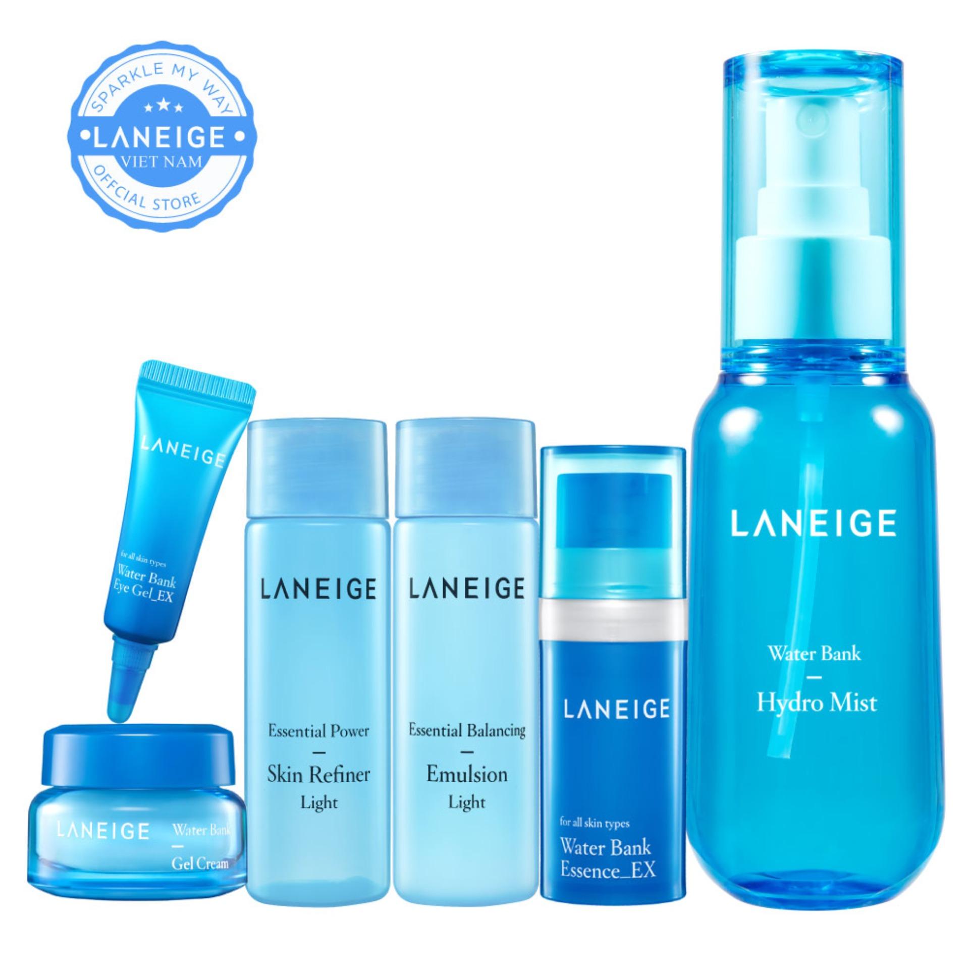 Bộ dưỡng ẩm du lịch cho mọi loại da Laneige Water Bank Hydro Mist
