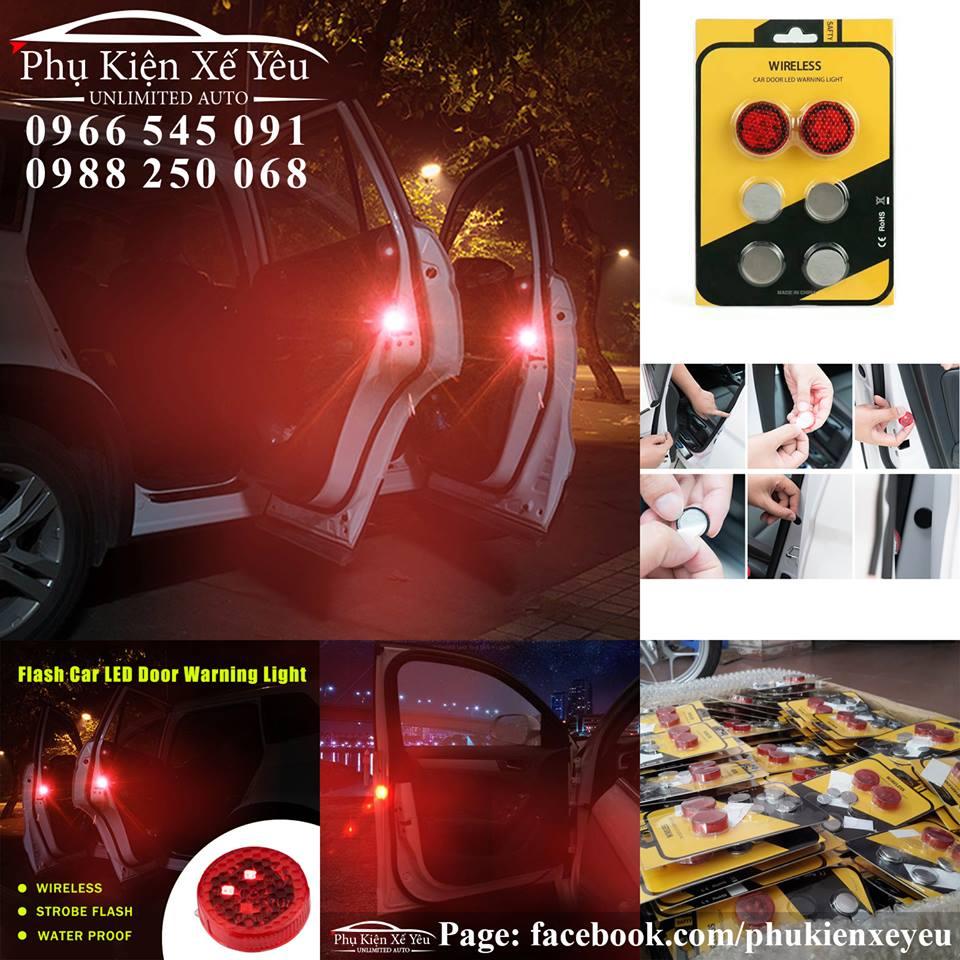 Bộ 4 đèn led cảnh báo mở cửa ô tô