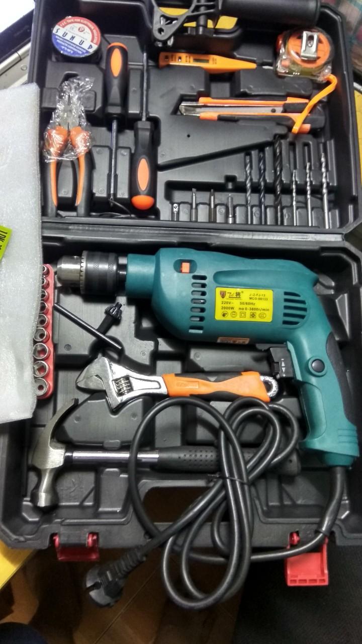 Bộ máy khoan động lực đa chức năng j1z mod66133 xanh đủ đồ