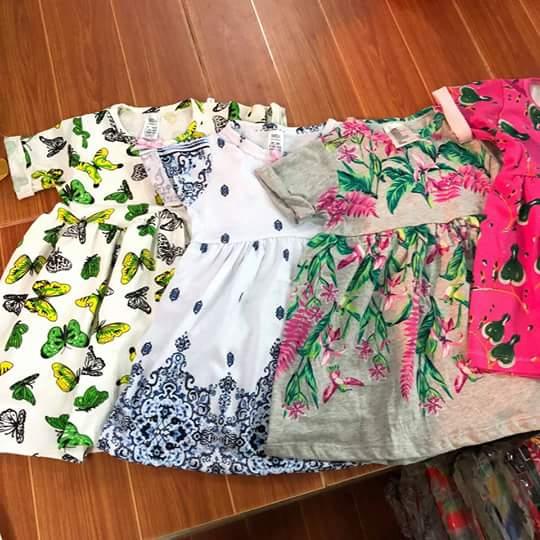 Sét 3 váy cotton cho bé
