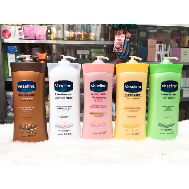 Sữa dưỡng thể Vaseline 725ml - 5 loại