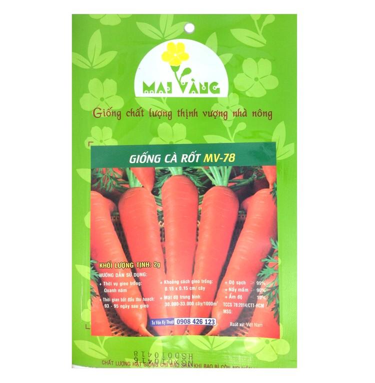 Hạt giống cà rốt mv