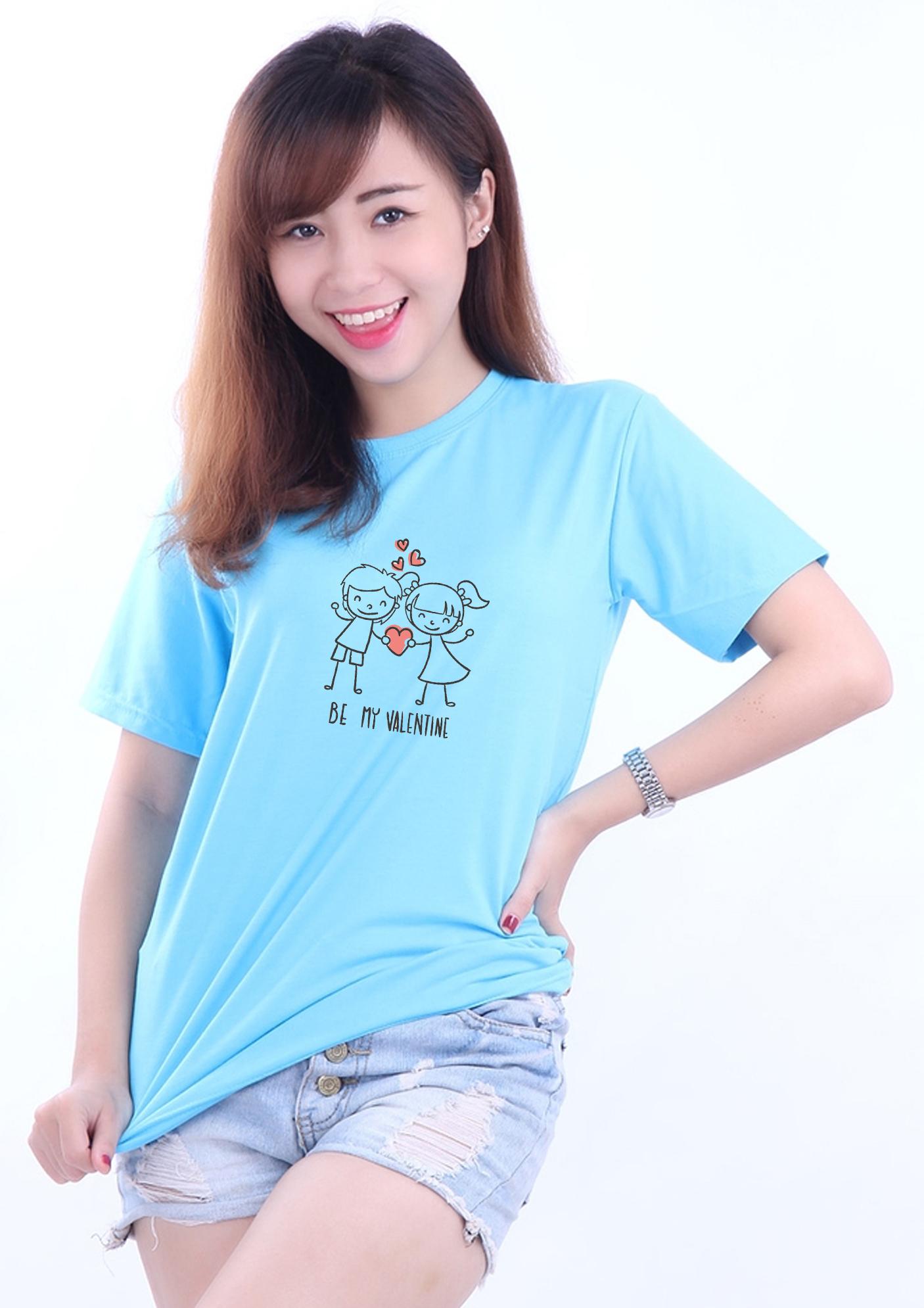 [HCM]Áo thun nữ in hình dễ thương vải dày mịn AoK1591