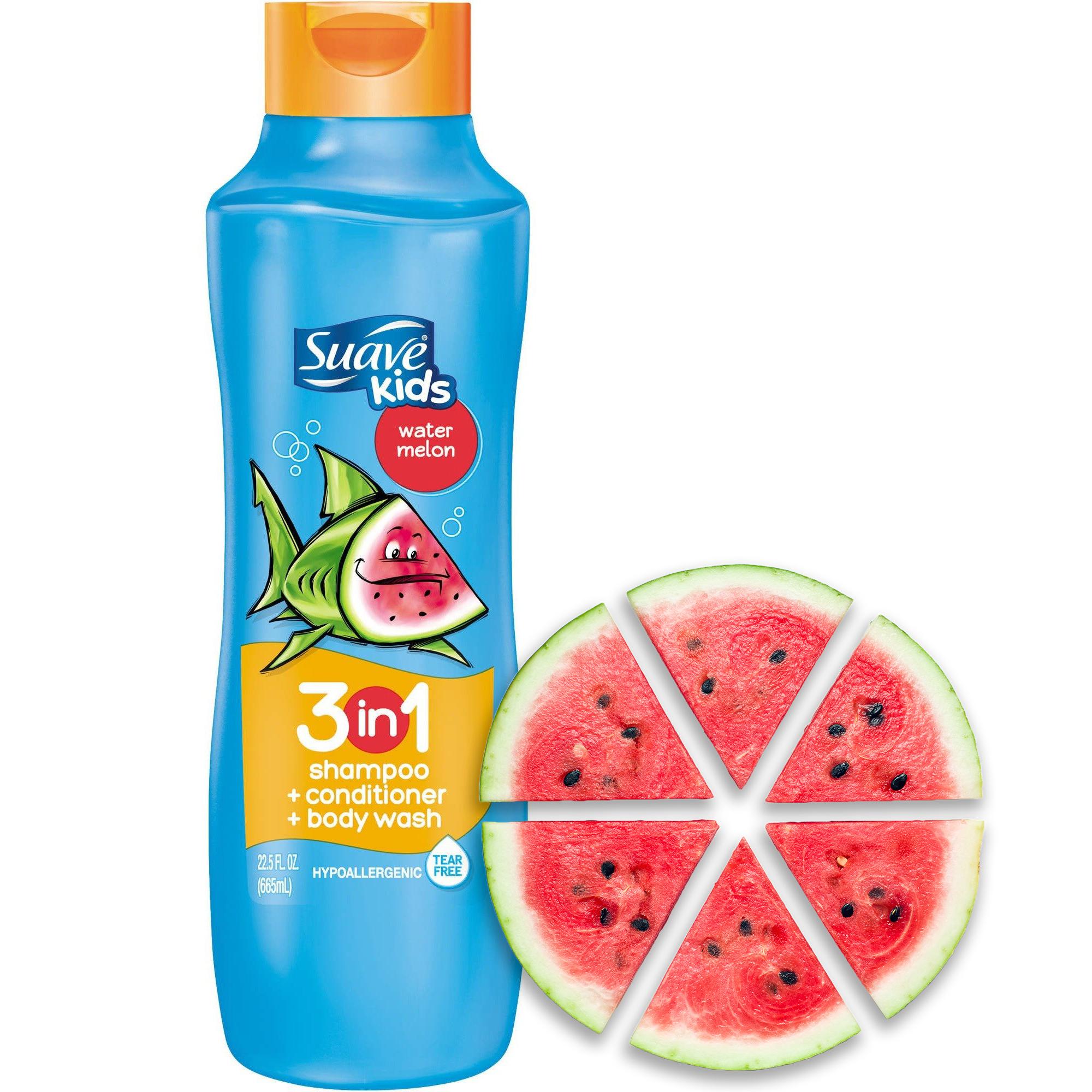 Dầu gội xả SUAVE KIDS 2in1 Watermelon HƯƠNG DƯA HẤU 665ml - NHẬP MỸ
