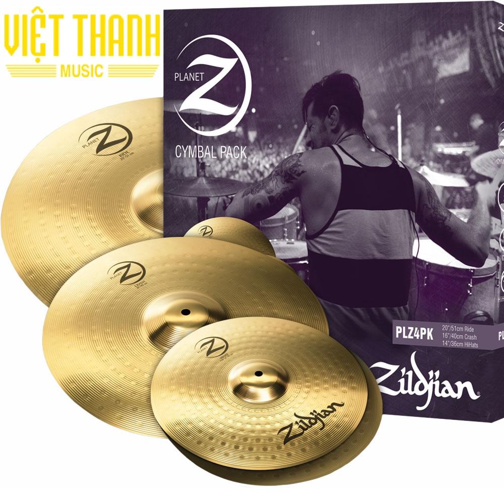 Bộ lá cymbal trống jazz zildjian plz4pk tặng kèm cặp dùi mỹ zildjian. thương hiệu mỹ sản xuất tại mỹ.