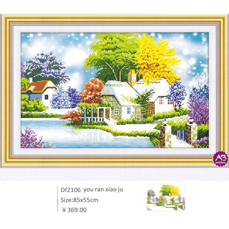 Tranh đính đá df2106- kt: 85x55 cm