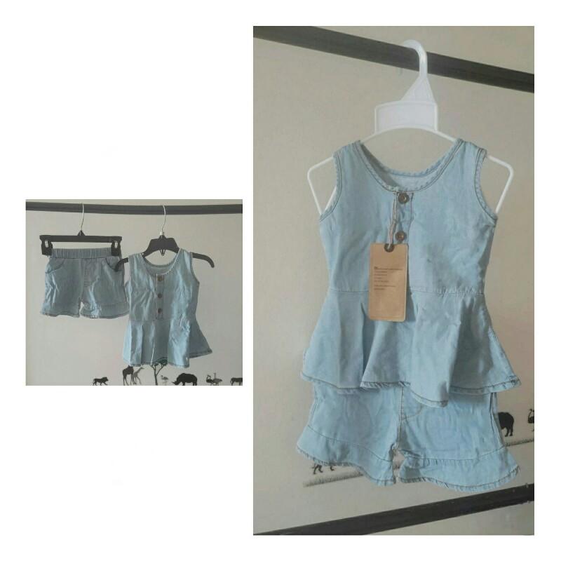 Set bộ jean bé gái