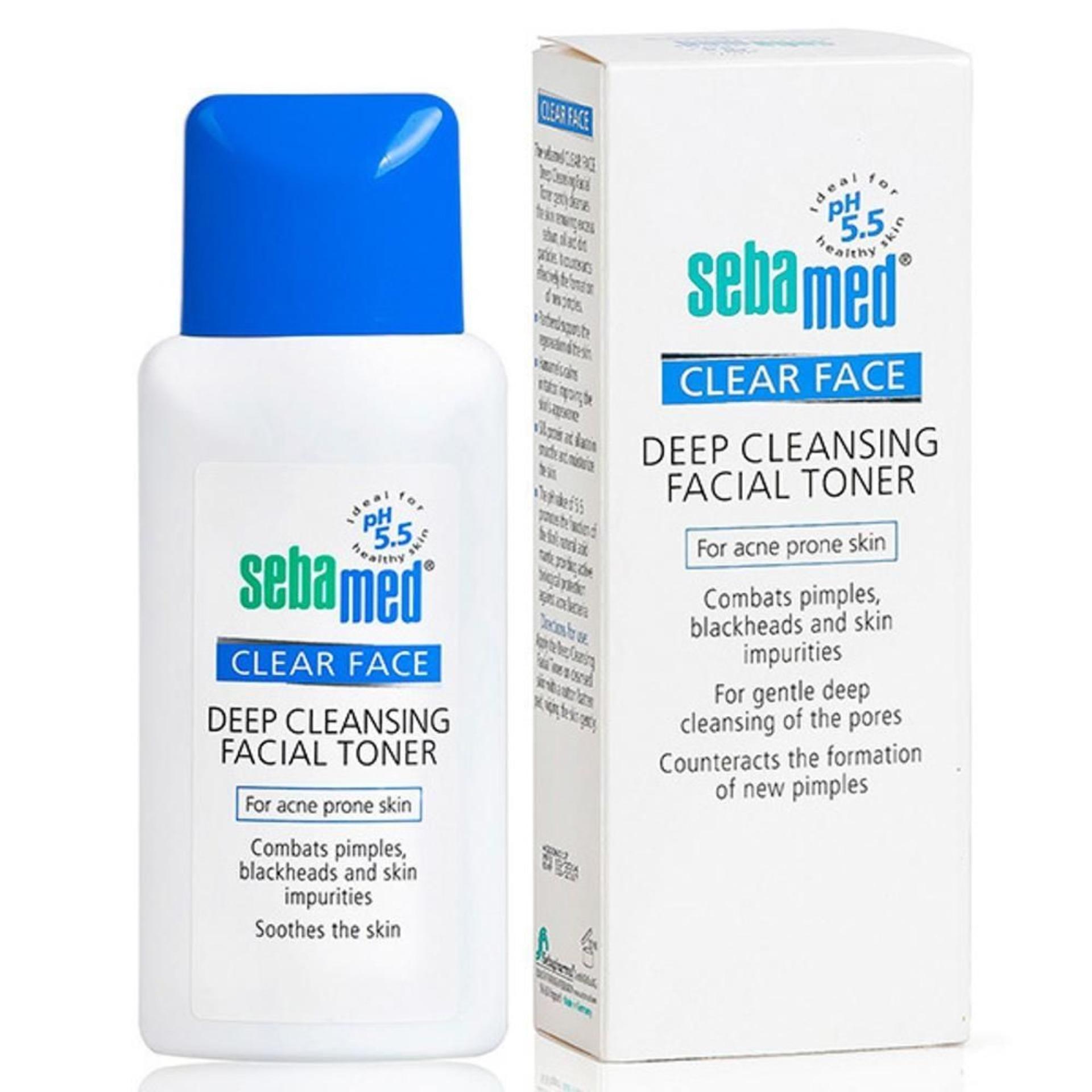 Nước hoa hồng cân bằng da pH 5.5 - Clear Face Deep Cleansing Facial Toner 150ml - Sebamed