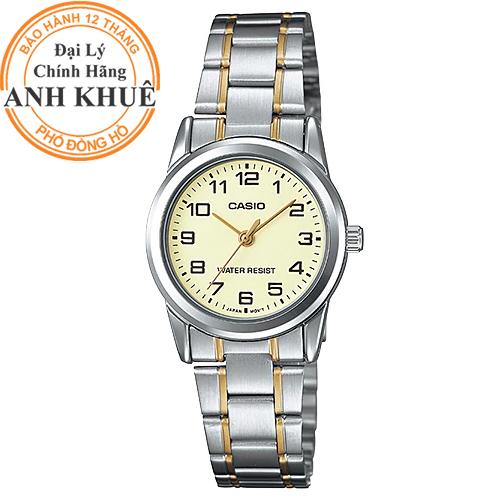 Đồng hồ nữ dây kim loại Casio Anh Khuê LTP-V001SG-9BUDF