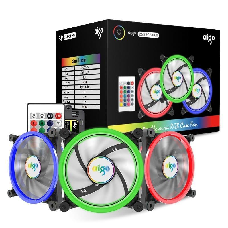 3 rgb вентилятора. AIGO a3 вентиляторы. AIGO RGB. Вентилятор Color. Брендинг кулера.