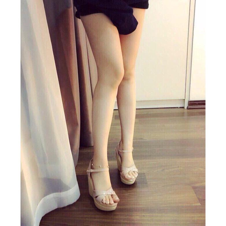 Giày sandal đế xuồng cao 12p