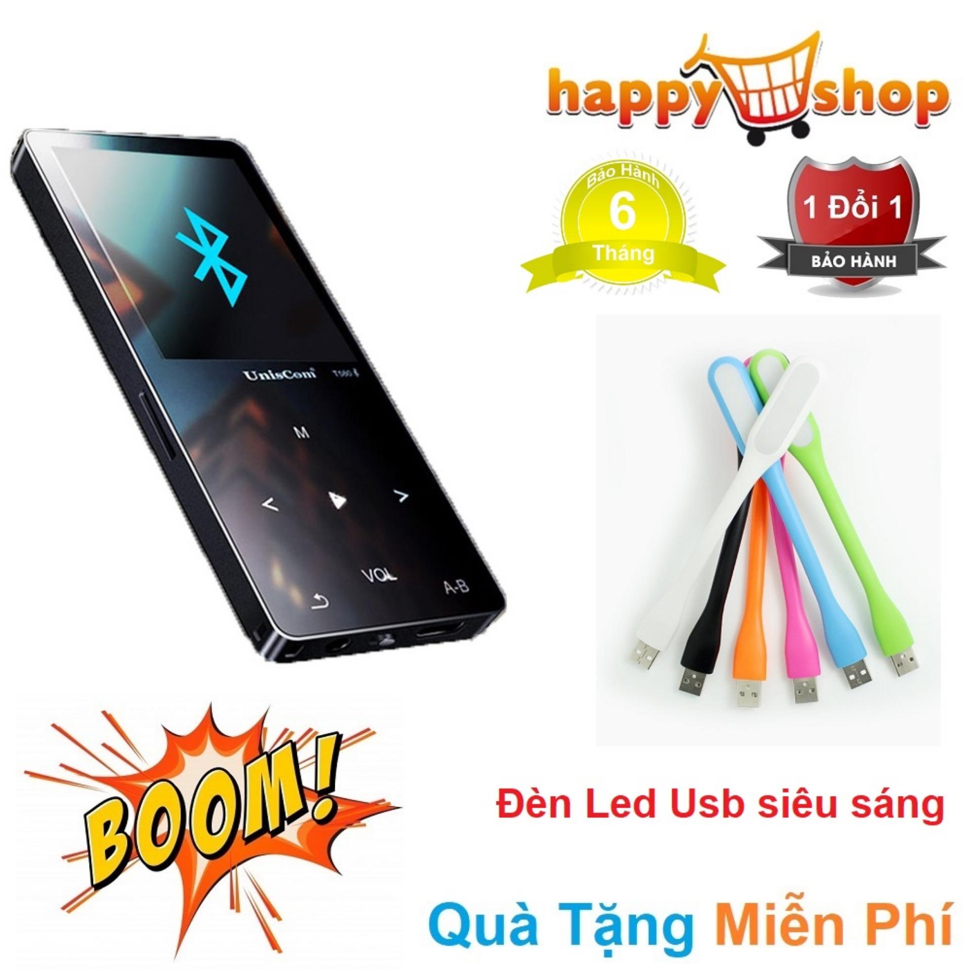 Máy nghe nhạc Lossless UnisCom T580 - Music Player Bluetooth T580 Tặng kèm Đèn Led usb siêu sáng cắm cổng Usb SR7