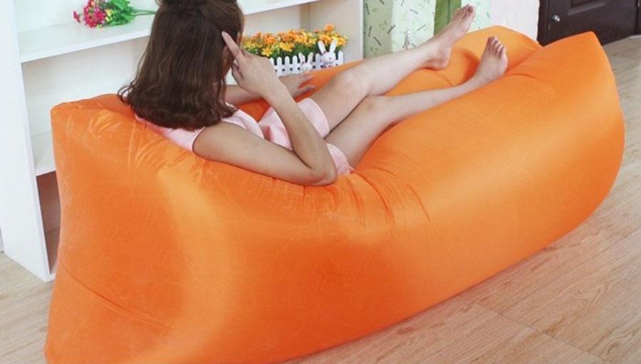 Giường đệm hơi du lịch đa năng, ghế sofa bơm hơi, ghế nằm gấp gọn tặng túi chống nước điện thoại