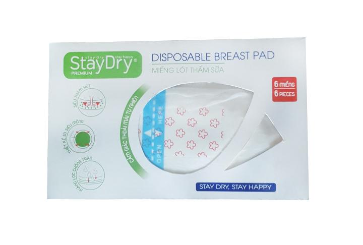 HCMMiếng lót thấm sữa StayDry Premium 6 miếng hộp