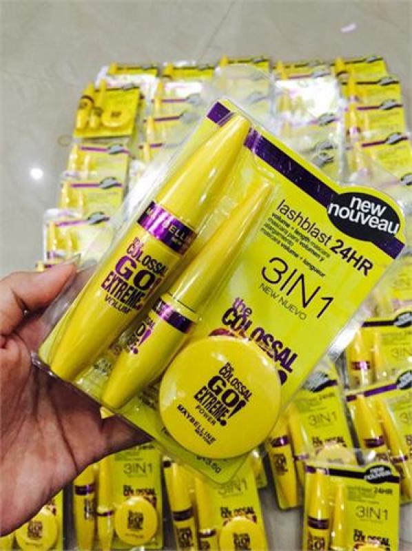 SET TRANG ĐIỂM 3 MÓN MASCARA, KẺ MẮT NƯỚC VÀ PHẤN PHỦ