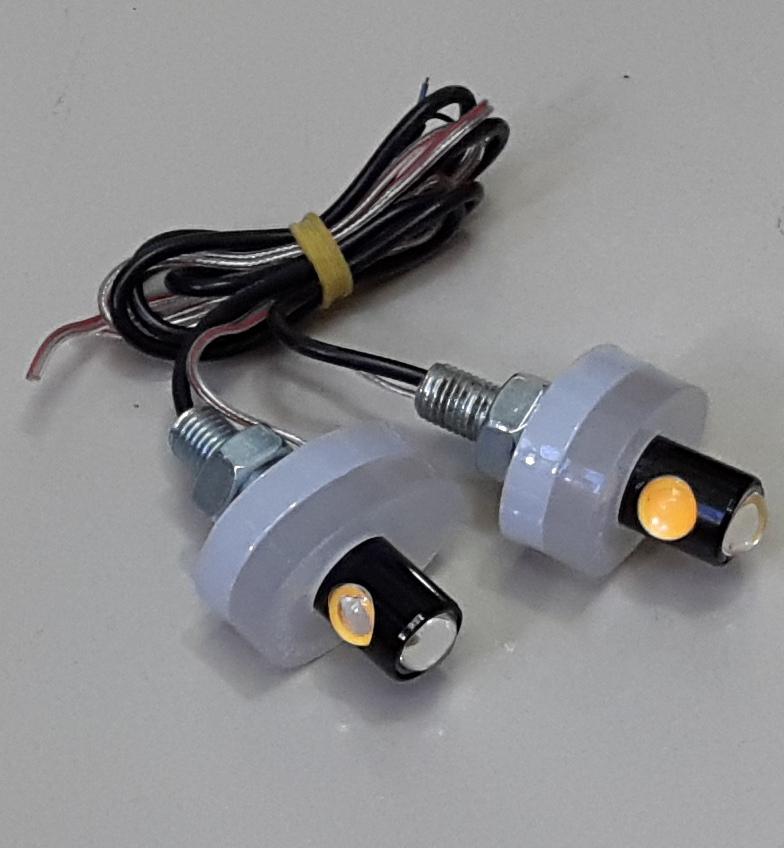 Đèn Led xi nhan sau cho Exciter 150 , xi nhan Led xe Exciter 150 - Hình tròn - Màu trắng