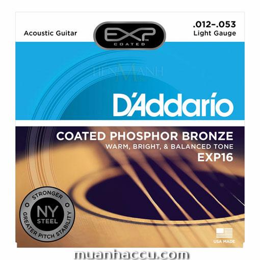 Bộ dây đàn guitar acoustic d'addario exp16
