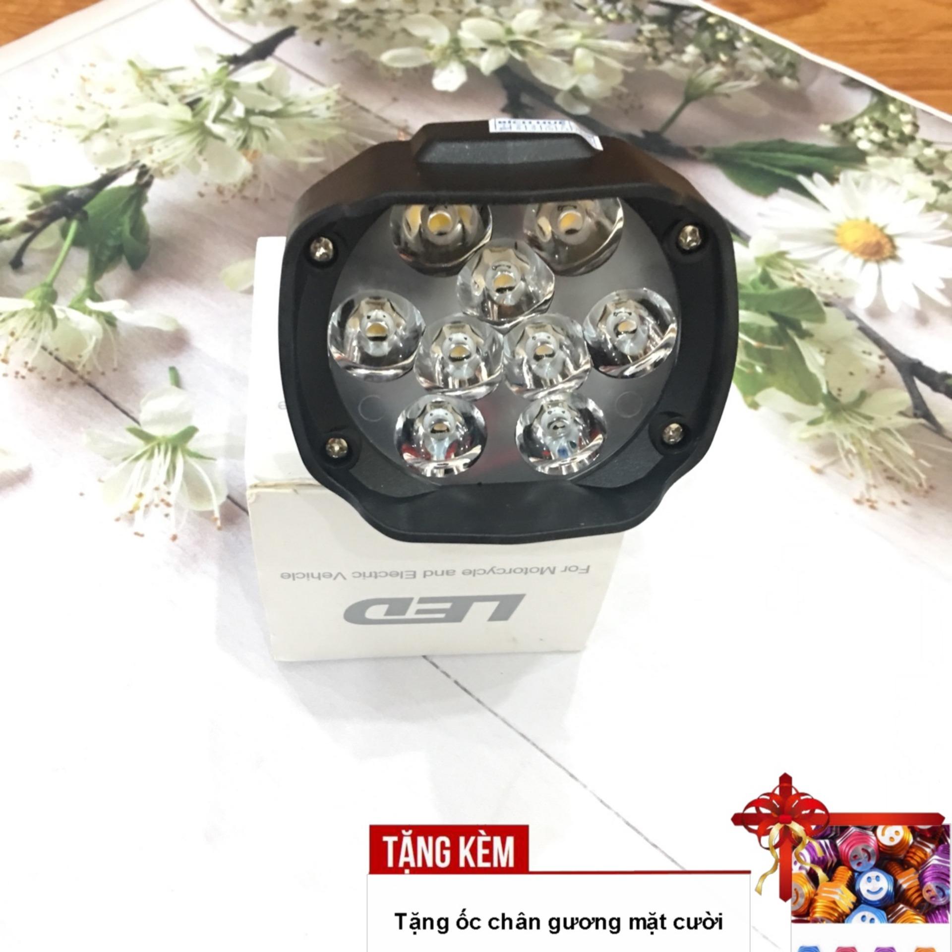 TẶNG ỐC CHÂN GƯƠNG MẶT CƯỜI - [NÓ ĐÂY RỒI] Đèn LED 9 bóng với độ bền và độ sáng cao cho xe máy sẽ đồng hành với bạn trên mọi nẻo đường OX203-LK45 -