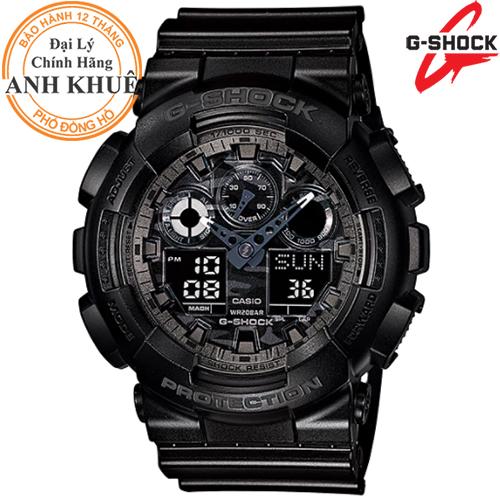 Đồng hồ nam dây nhựa g-shock chính hãng casio anh khuê ga-100cf-8adr